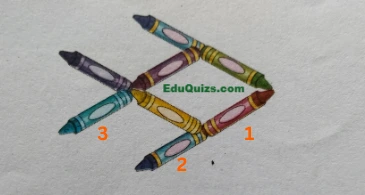 Move three crayons to change the direction in which the fish is swimming