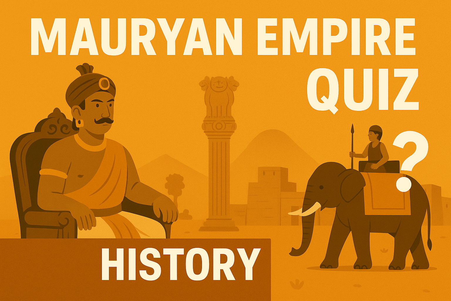 मौर्य साम्राज्य (Mauryan Empire) History Notes for Exam Preparation in Ancient Indian History | Detailed Notes and MCQ Quizzes – EduQuizs