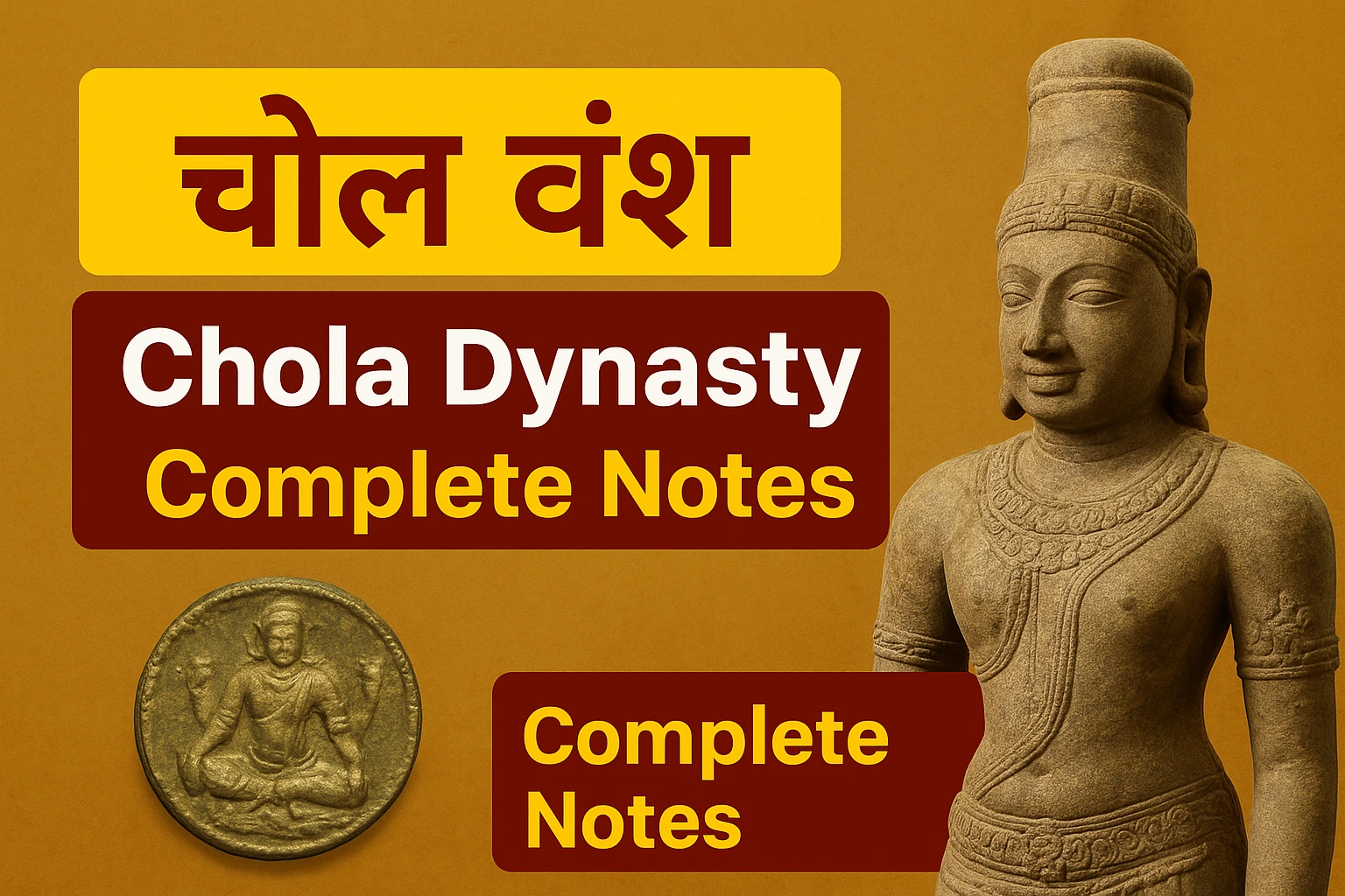 Chola dynasty notes in Hindi, Chola dynasty PDF