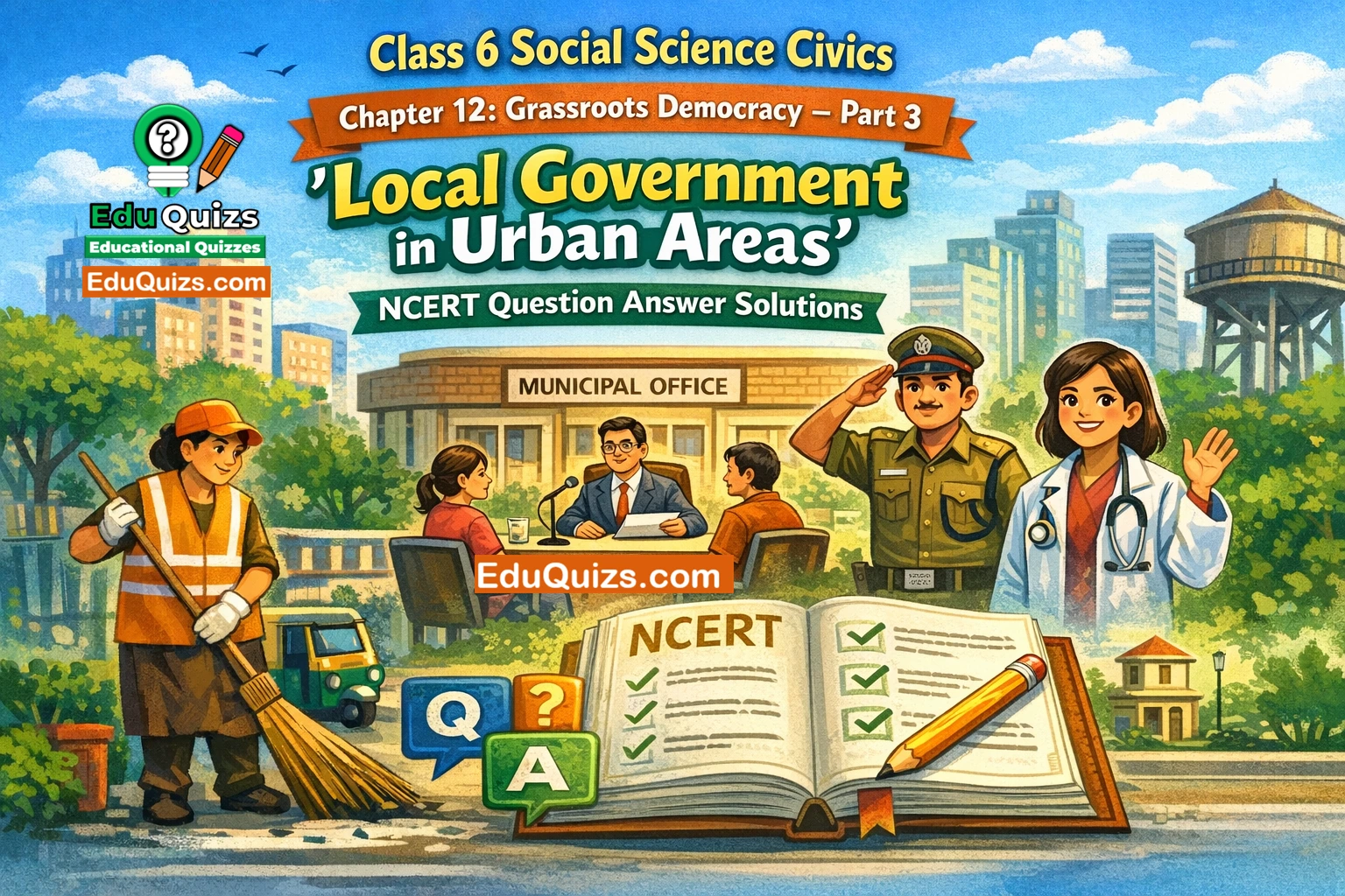 Class 6 Social Science Civics Chapter 12 – Grassroots Democracy – Part 3 Local Government in Urban Areas NCERT Question Answer Solutions