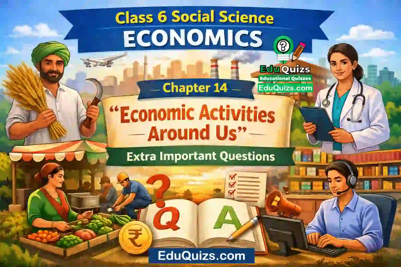 Class 6 Social Science Economics Chapter 14 – Economic Activities Around Us - Extra Important Questions